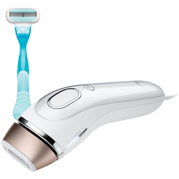 Braun Gillette Venus Silk-Expert IPL 5001 Intense Pulsed Light, 300,000 Flashes, Face & Body Hair Removal System with Razor